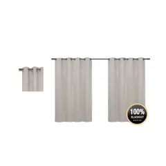GENERICO - SET DE CORTINAS BLACKOUT TERCIOPELO 140X240CM