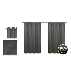GENERICO - SET DE CORTINAS BLACKOUT TERCIOPELO 140X240CM