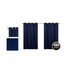 GENERICO - SET DE CORTINAS BLACKOUT TERCIOPELO 140X240CM