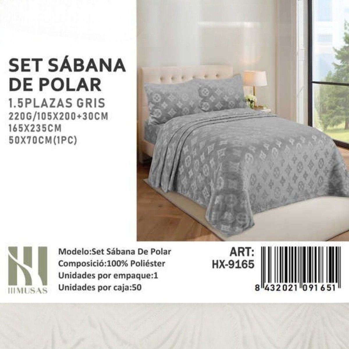 GENERICO - Set De Sabana Polar Plush Plaza Y Media