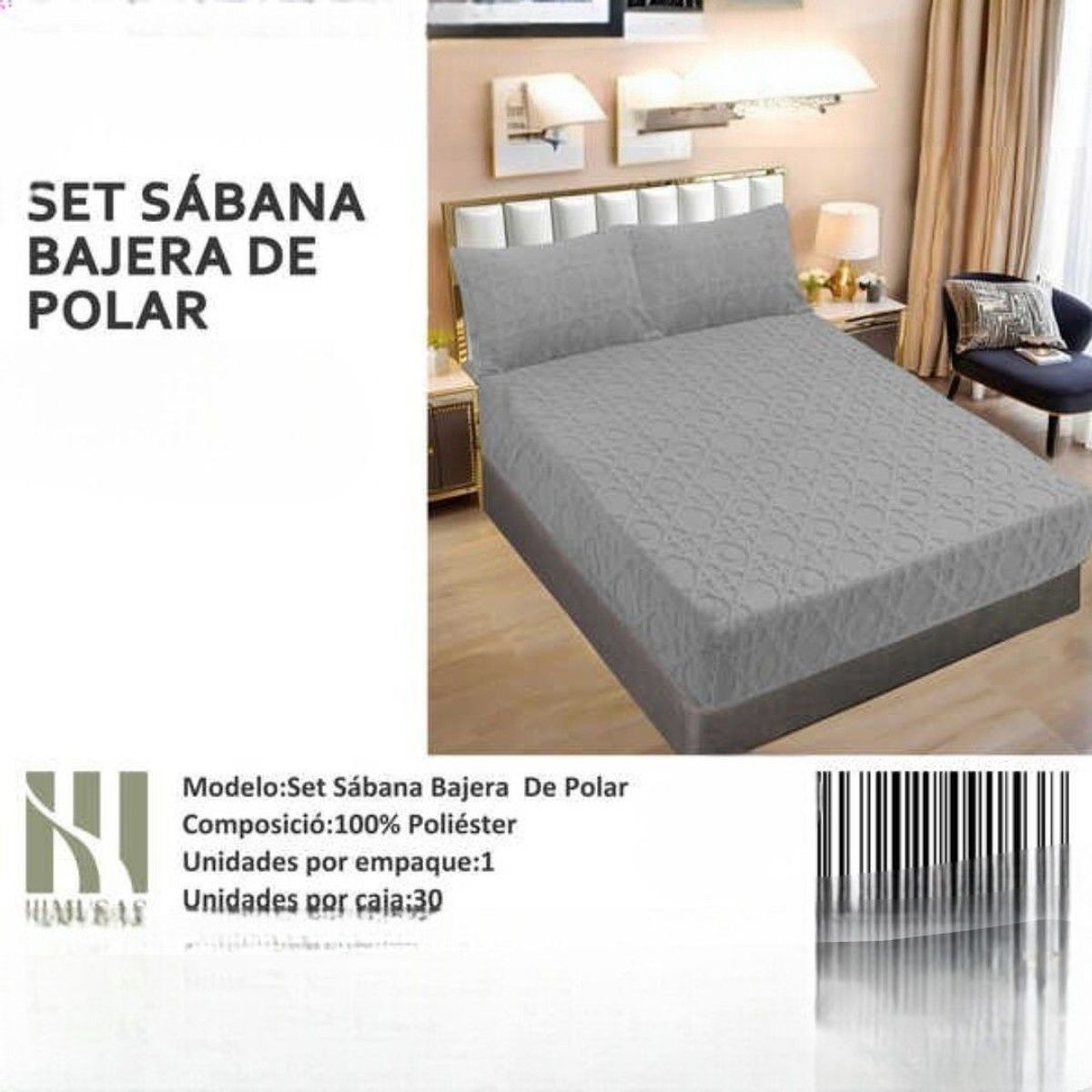 GENERICO - Set De Sábana Bajera De Polar King