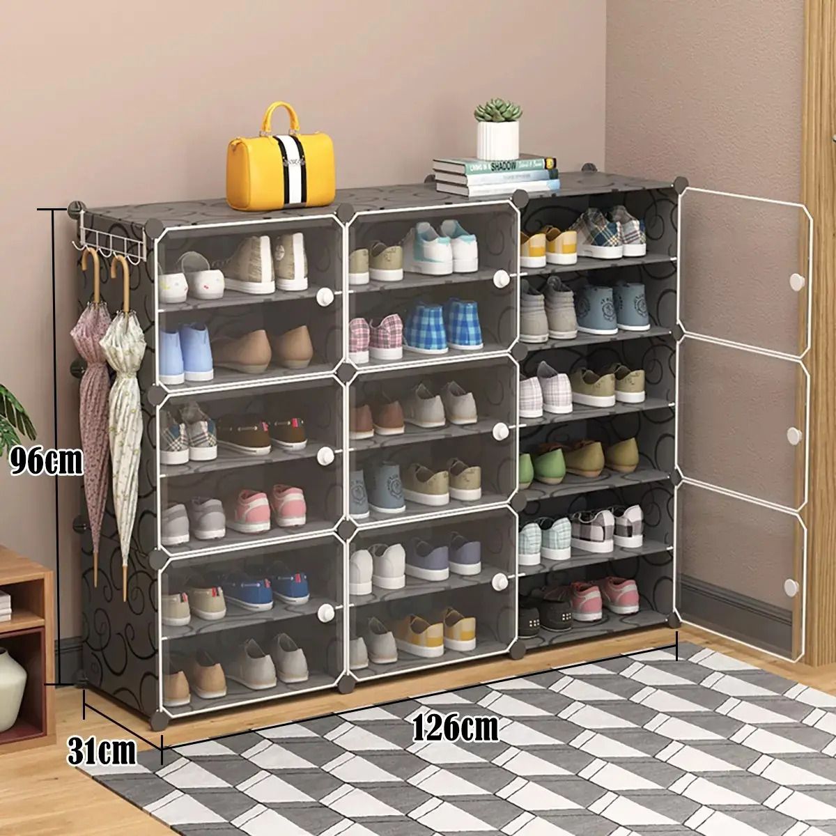 ANYHOGAR - Zapatera Organizador Zapato Ropa Modernas Mueble Closet Caja