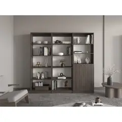 TUHOME - Set X3 Estantes 15 Niveles 2 Puertas Home E Milan