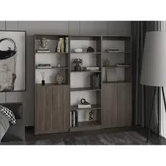 TUHOME - Set X3 Estantes 15 Niveles 4 Puertas Abatibles Home E Milan