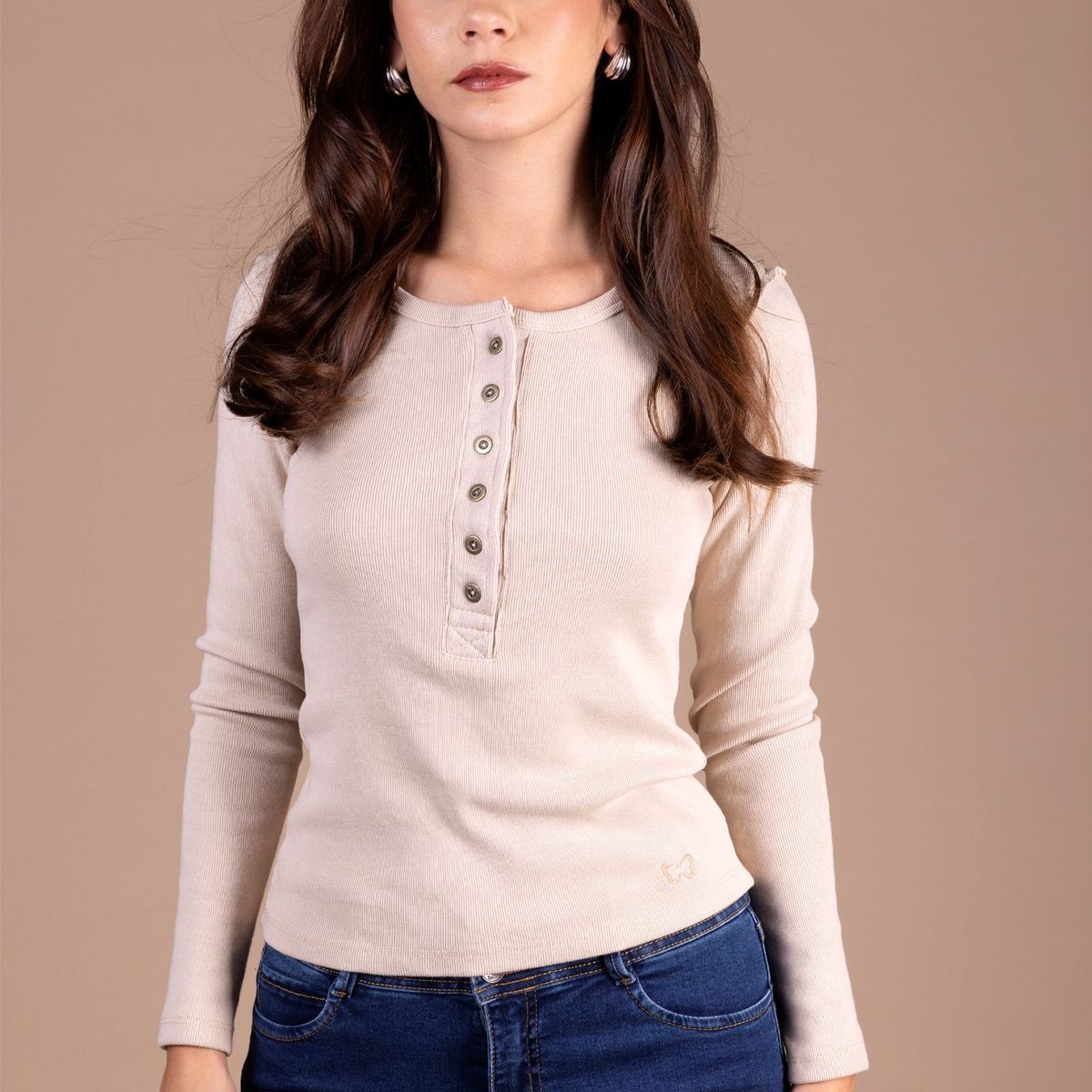 EFESIS - Polera Regular Manga Larga Mujer