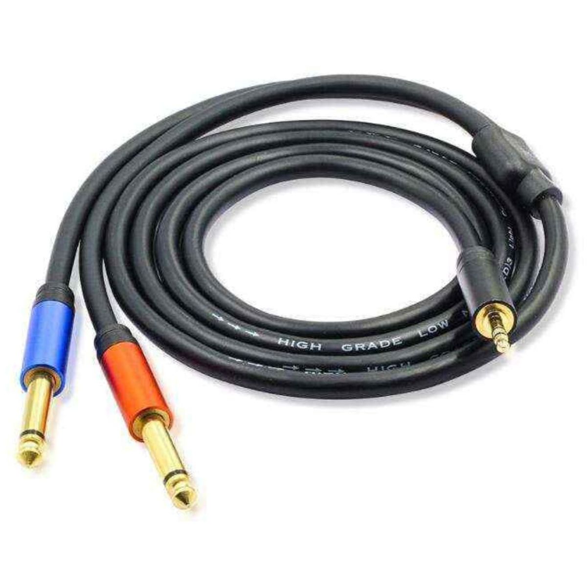 GENERICO - Cable De Audio Miniplug A 2 Plug Mono 3 Mt