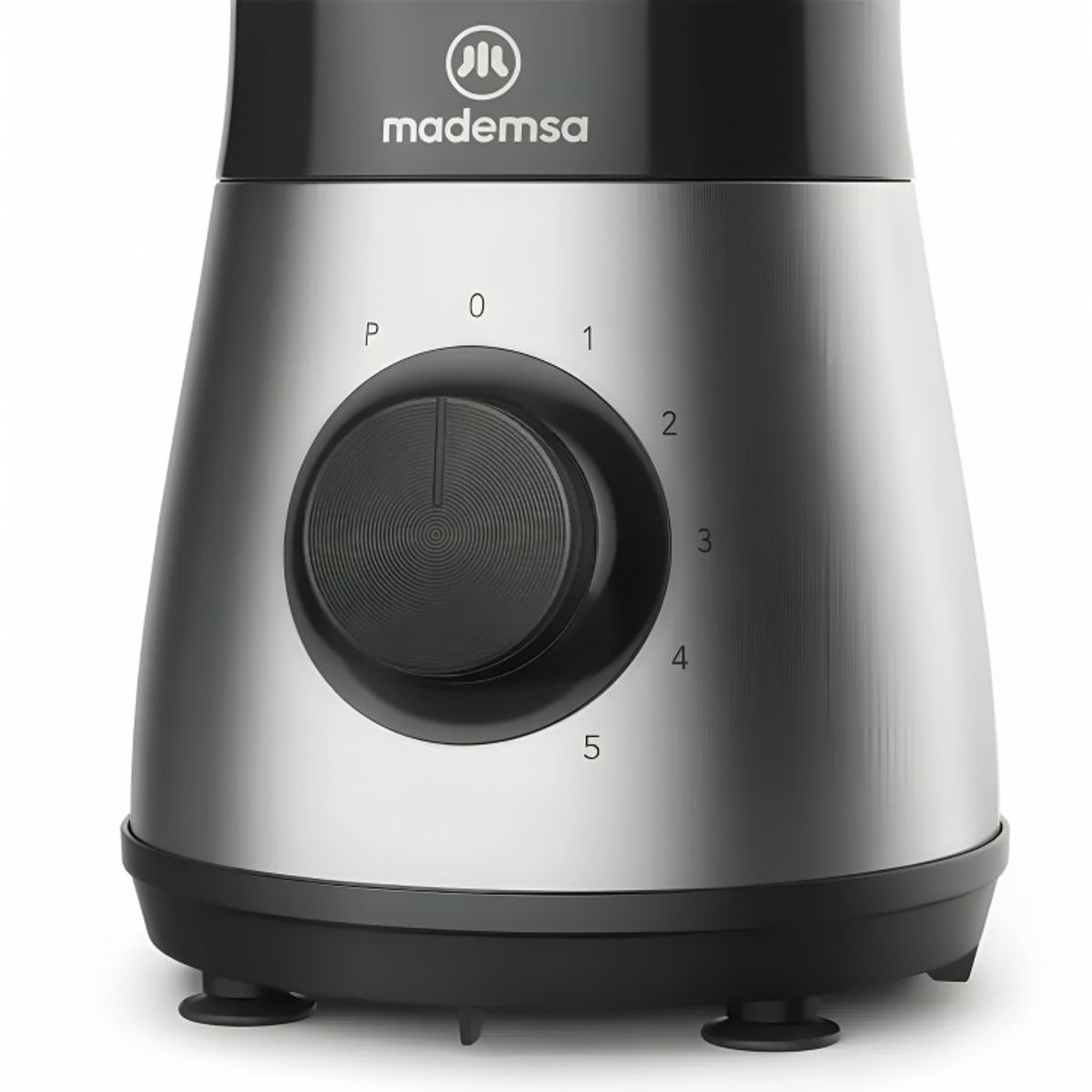 MADEMSA - Licuadora Mademsa 1,5L con Jarra de Vidrio y 5 velocidades 500W MBL50 Acero Inoxidable