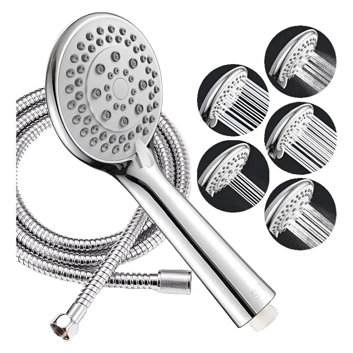 GENERICO - Kit Juego De Ducha Bañera Mango Telefono Flexible 2m Cromado