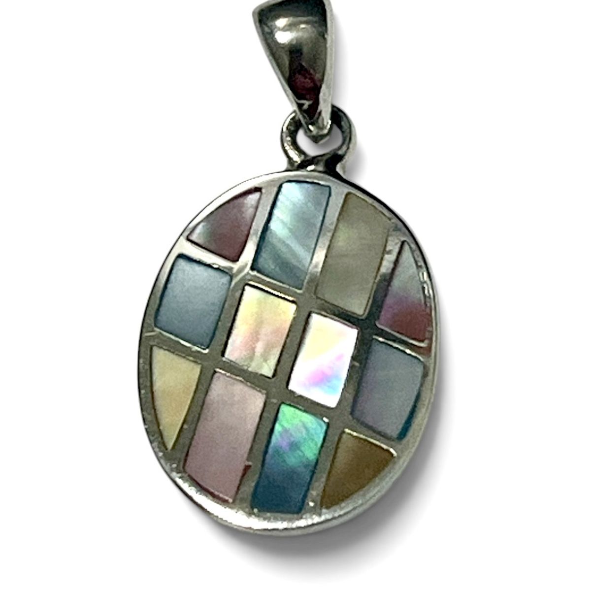 TAETHAI - Colgante o dije de plata 925 Nácar colores