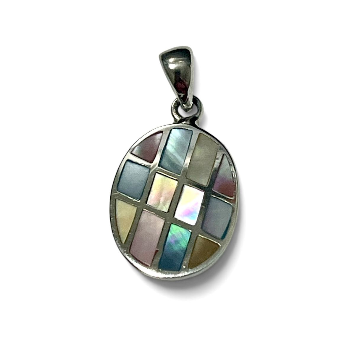TAETHAI - Colgante o dije de plata 925 Nácar colores