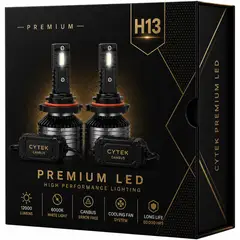 OEM - Kit de Luces Turbo LED H13 Canbus 65W Premium Ligth 12000Lm
