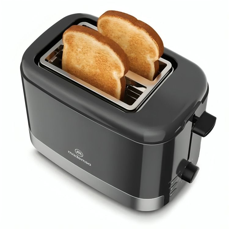 Tostador con 8 Niveles de Tostado y 3 Funciones 800W MTS10 Negro