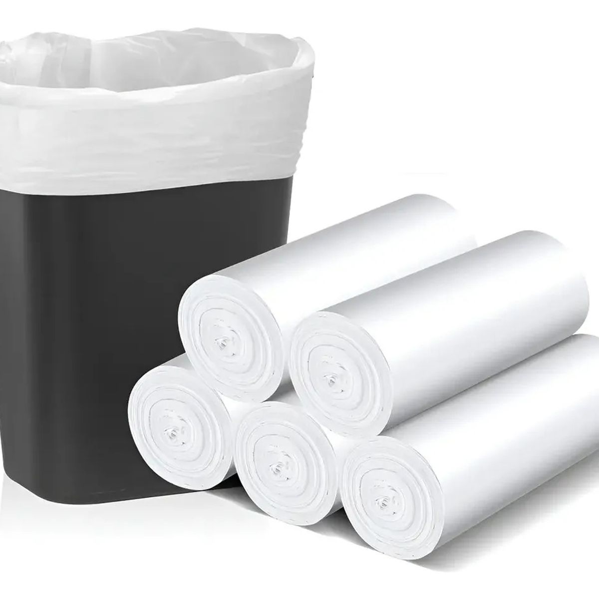 GENERICO - 100 Unidades Bolsa De Basura Biodegradable 50x60cm-Blanco
