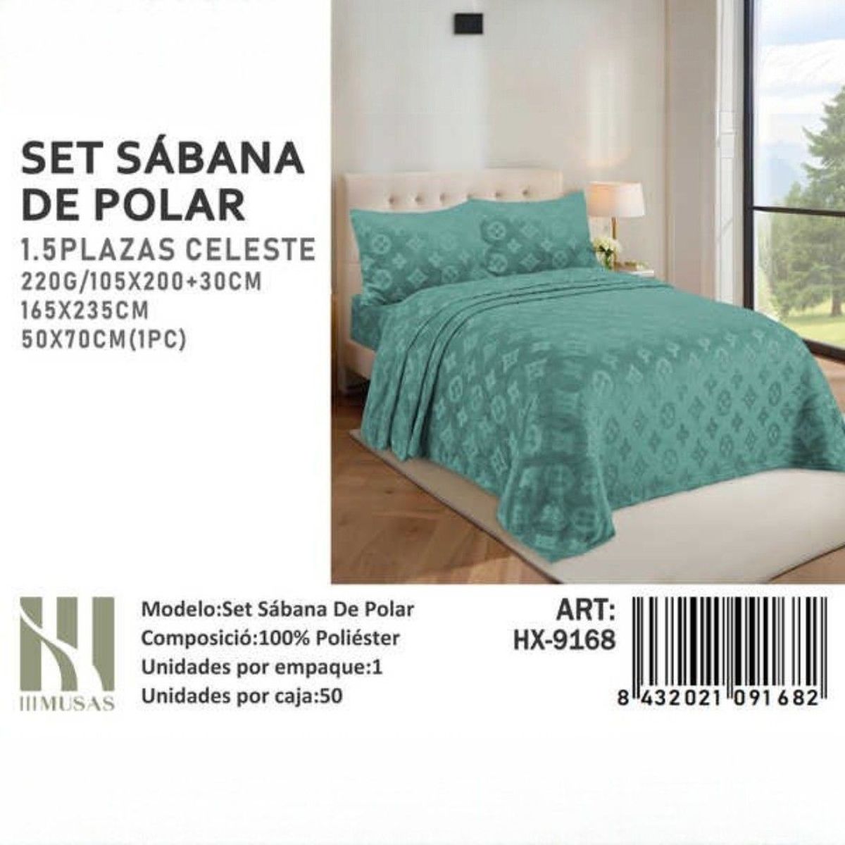 GENERICO - Set De Sabana Polar Plush Plaza Y Media