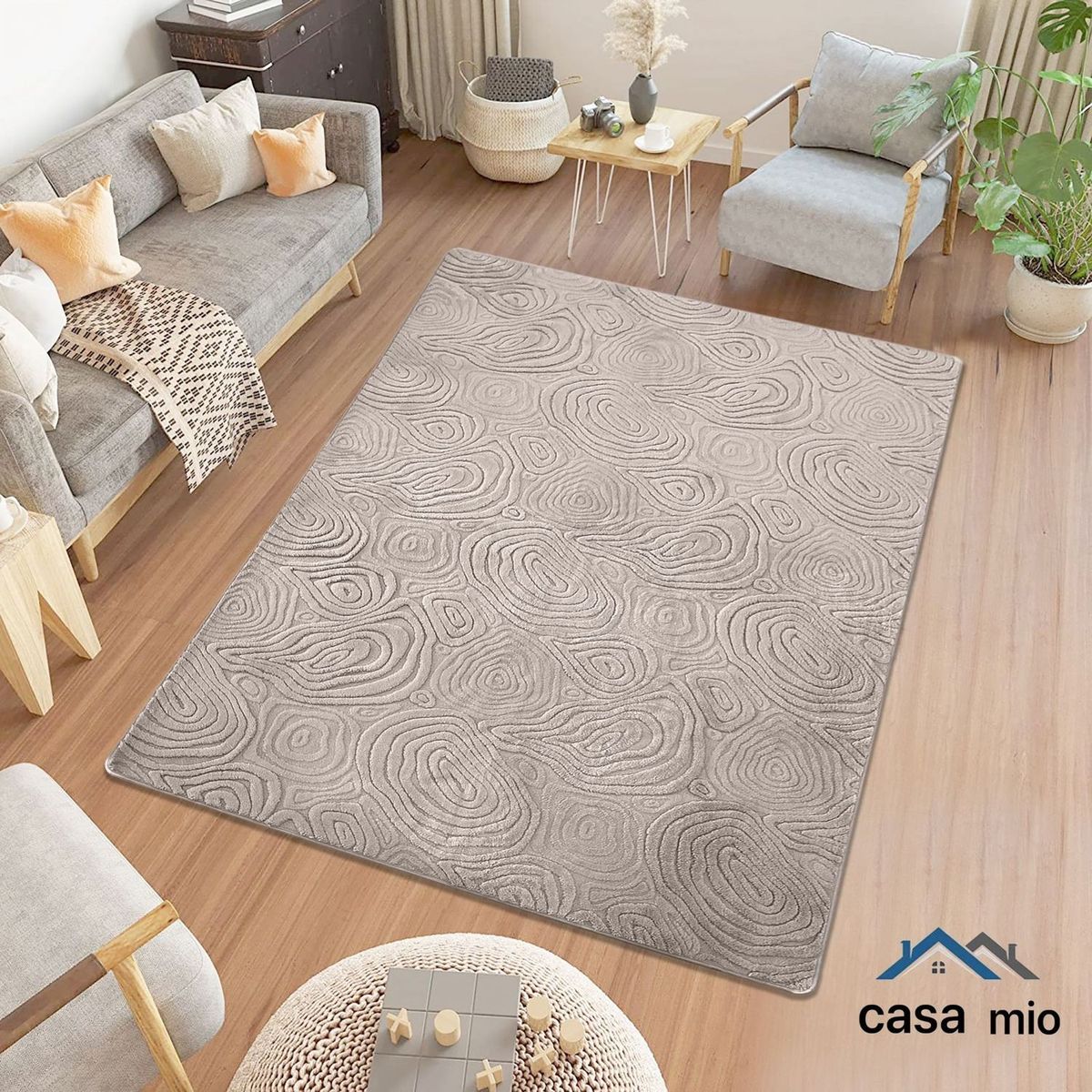 GENERICO - Alfombra de Área Antideslizante Casa Mio200x200 cm