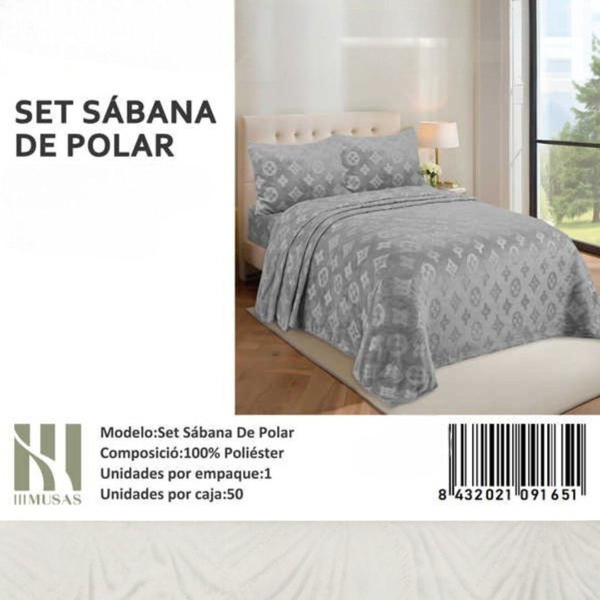 GENERICO - Set De Sabana Polar Plush 2 Plazas