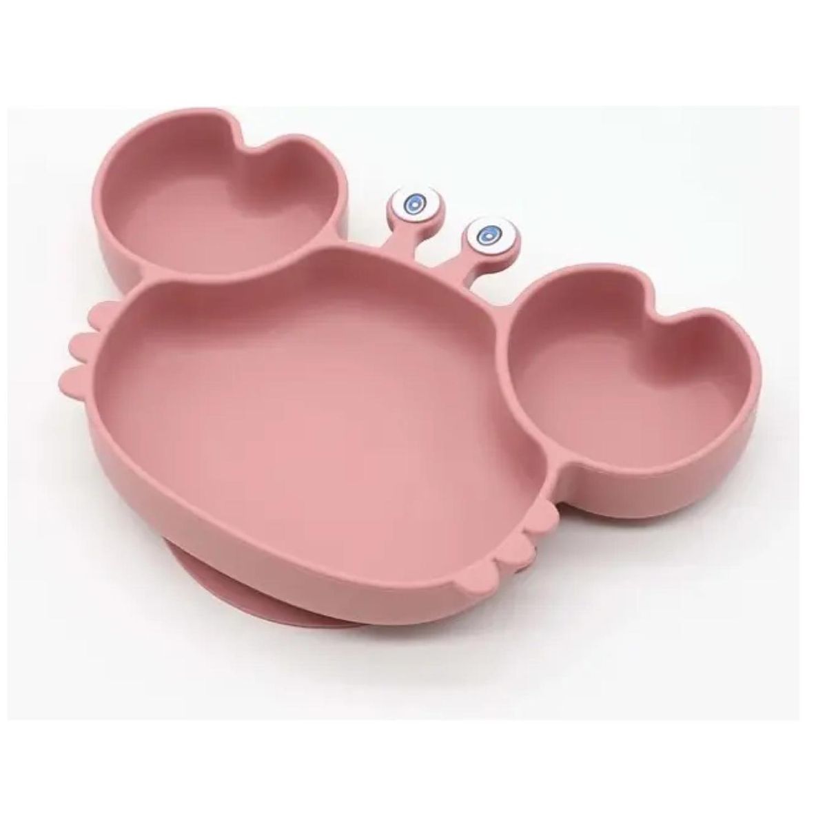 GENERICO - Plato De Silicona Para Bebes 23x15cm Rosado Infantil