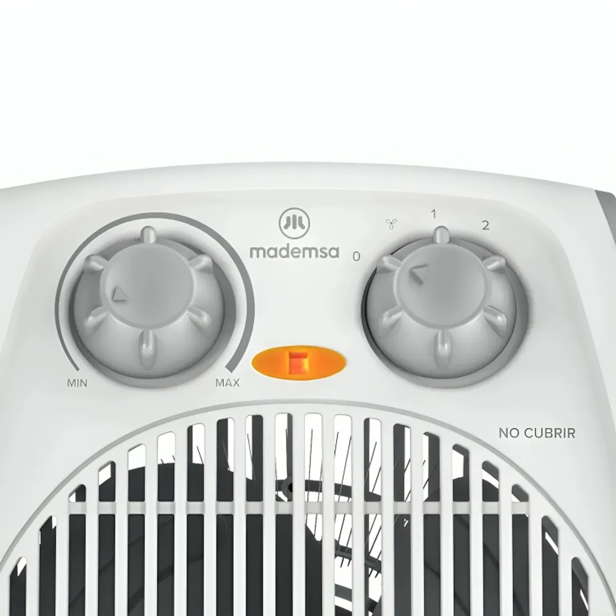 MADEMSA - Termoventilador Mademsa 1800W 2 Velocidades y Termostato TV300 Blanco