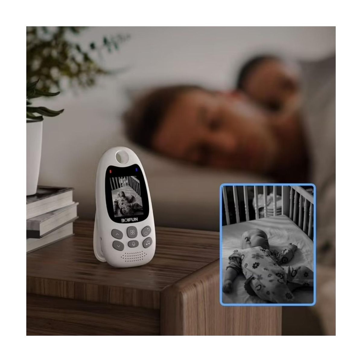 GENERICO - Camara Monitor De Bebe WiFi Seguridad Alarma Infantil