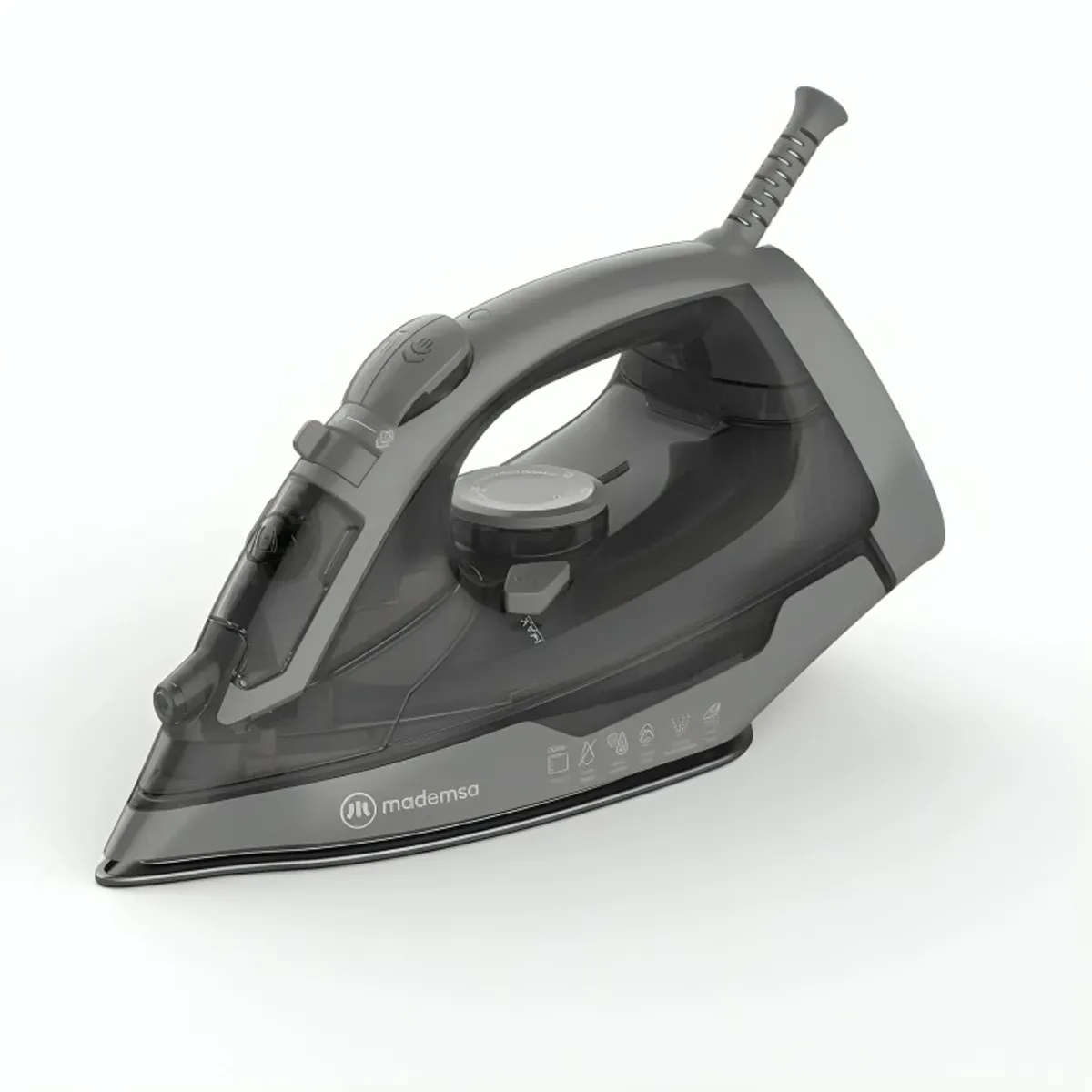 MADEMSA - Plancha a Vapor Mademsa con Base de Cerámica y Sistema Antisarro MIR30 Gris