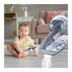 GENERICO - Silla Mecedora Con Control Remoto Para Siestas De Bebes Infantil