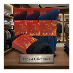 EKOL TACTICA MILITAR - Pack 4 Calcetines Termicos Polar Gruesos Terciopelo Suaves