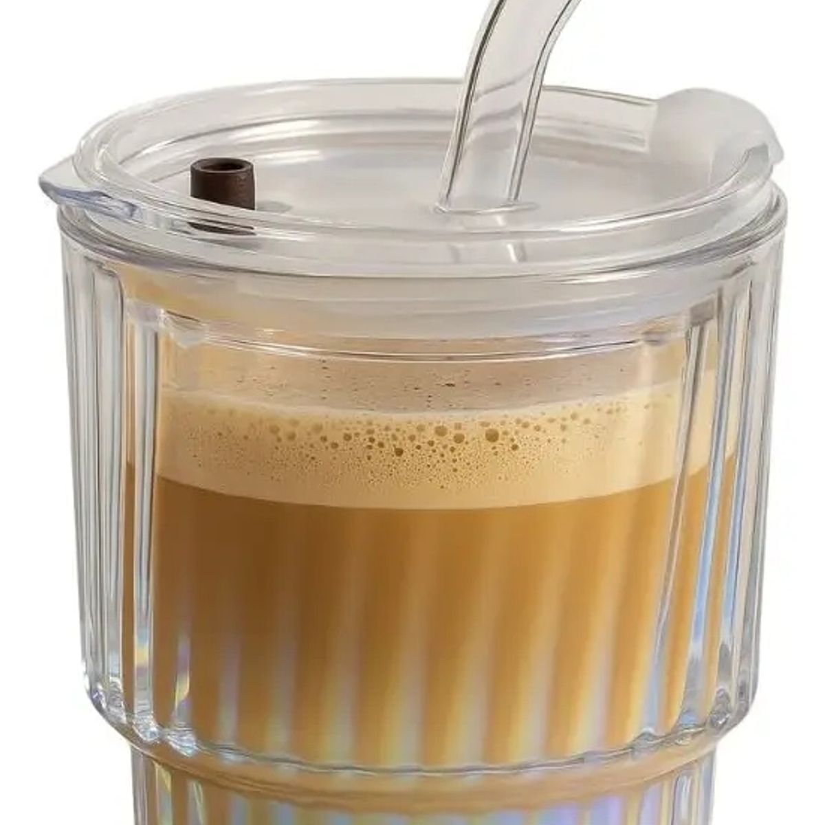 GENERICO - Vasos Con Bombilla Bombillas Reutilizables Tazas Transparent