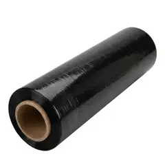 GENERICO - Film Estirable Negro 50cm x 3kg para Paletizado Industrial