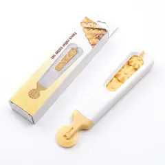 GENERICO - Set de Cortadores para Masas con Rueda Decorativa 3 en 1