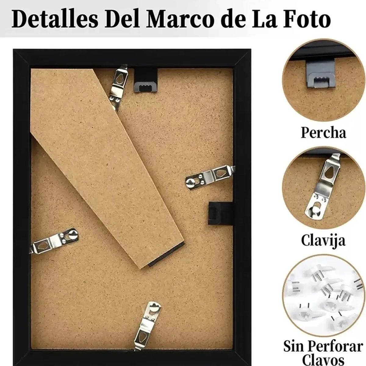 GENERICO - 5pcs Portarretrato Para Pared, Marcos Elegantes 30 * 20 Cm