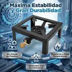 GENERICO - Horno de Acero Angular Portátil Negro