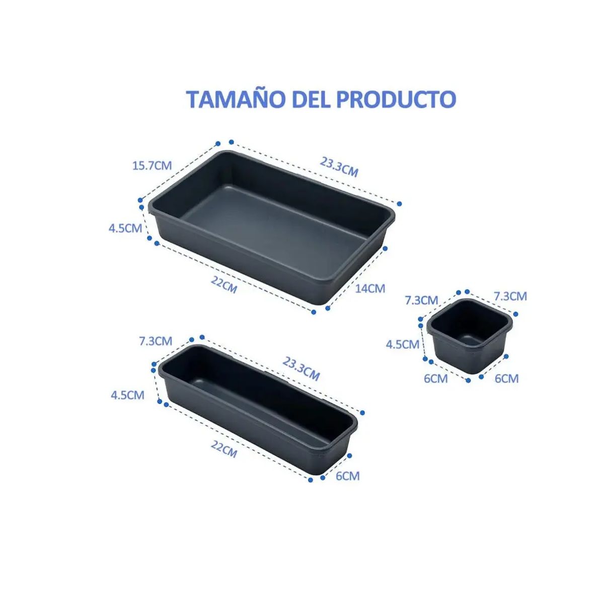 GENERICO - 12 Pcs Organizador Cajón Caja Multiuso En Oficina Escritorio