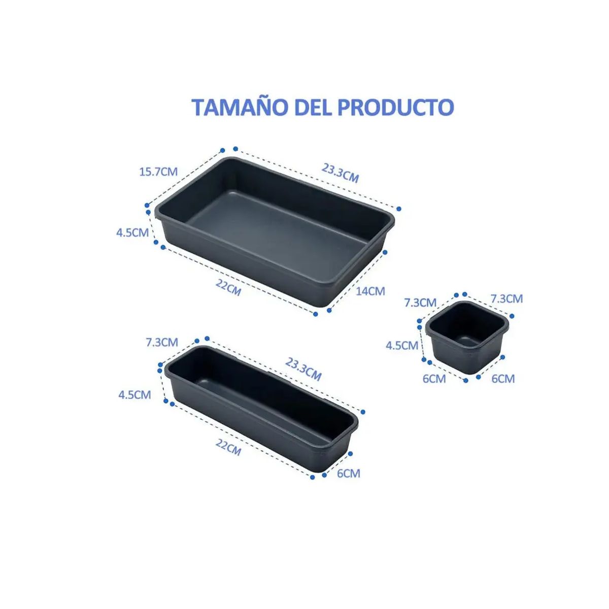 GENERICO - 12 Pcs Organizador Cajón Caja Multiuso En Oficina Escritorio