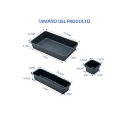 GENERICO - 12 Pcs Organizador Cajón Caja Multiuso En Oficina Escritorio