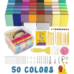 AIZO - Arcilla Polimérica 50 Colores, Plastilina Masa Moldeable
