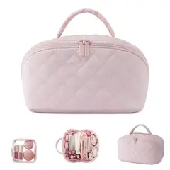 TIOZONEY - 2pcs Cosmetiquero Travel Mujer-Rojodo