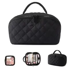 TIOZONEY - 2pcs Cosmetiquero Travel Mujer-Negro
