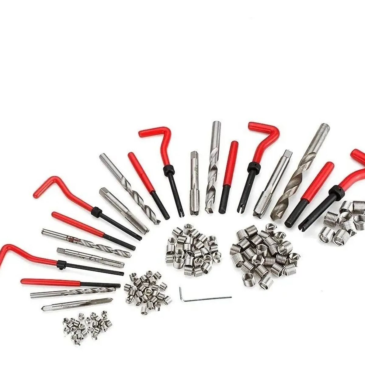 QUICK - Kit 131 Insertos Helicoil Reparacion Hilos Dañados