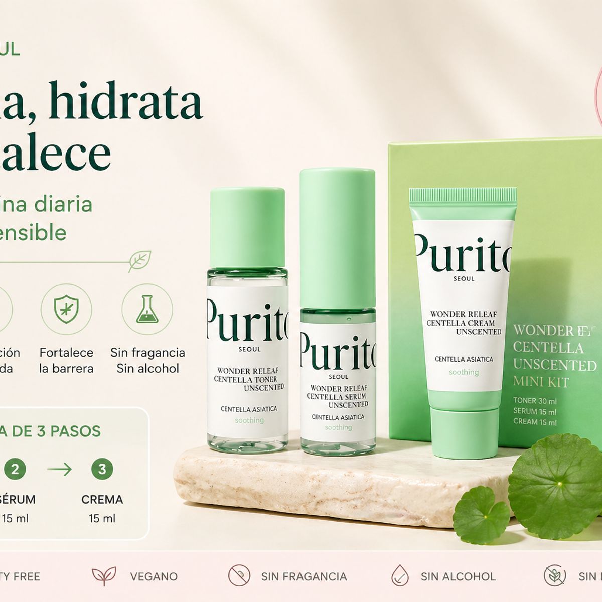 PURITO - Mini Rutina Calmante Purito Wonder Releaf Centella