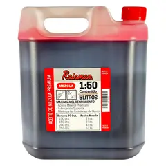 RAISMAN - ACEITE RAISMAN® PARA MEZCLA 1:50 DE MOTOSIERRAS ORILLADORAS DESBROZADORAS 5 LITROS