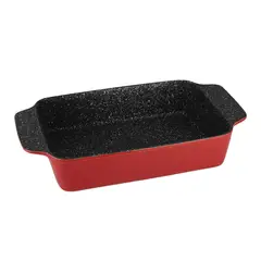 FANTUZZI - Fuente de cerámica para horno rojo Trento 24,5 x 14,5 x 5,5 cm