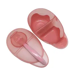 KIDO - BOWL CON DIVISION + CUCHARA ROSA TODDLER