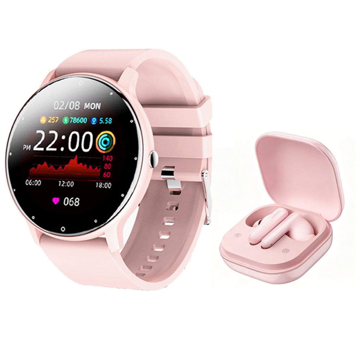 HONOR - Honor Earbuds s Audífono y Toumi Fit 2 Reloj inteligente
