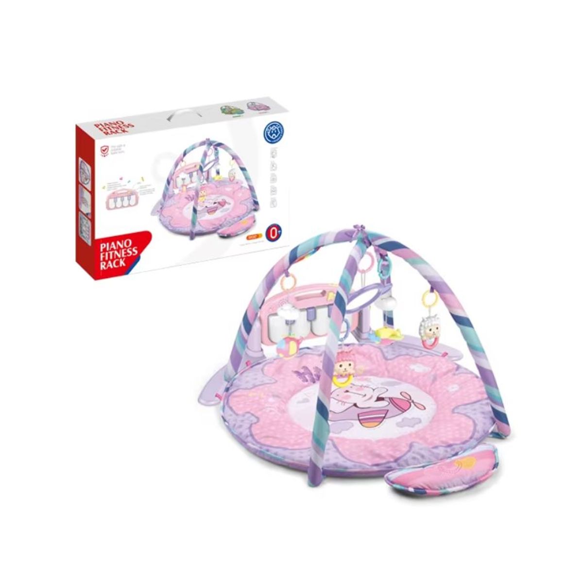 GENERICO - Gimnasio Alfombra Multi Sensorial Interactiva Rosada