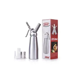 GENERICO - Sifón Crema Batida Dispensador Chantilly De Acero Inox 500ml