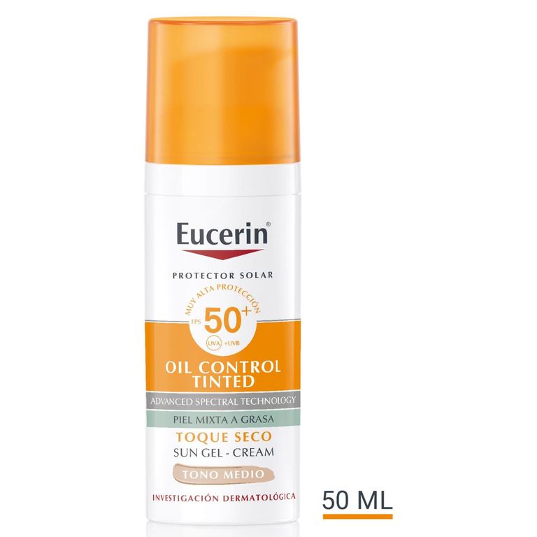 Protector Solar Oil Control Tono Medio Facial FPS50+ 50ml