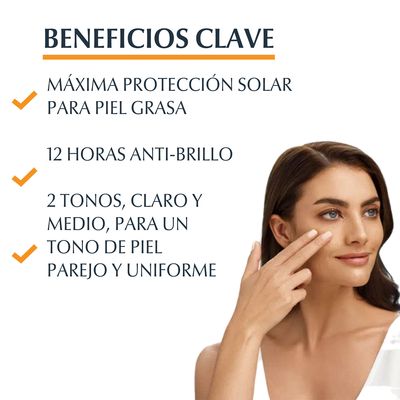 Imagen 2 del producto Protector Solar Facial Oil Control Tono Medio FPS 50 50ml