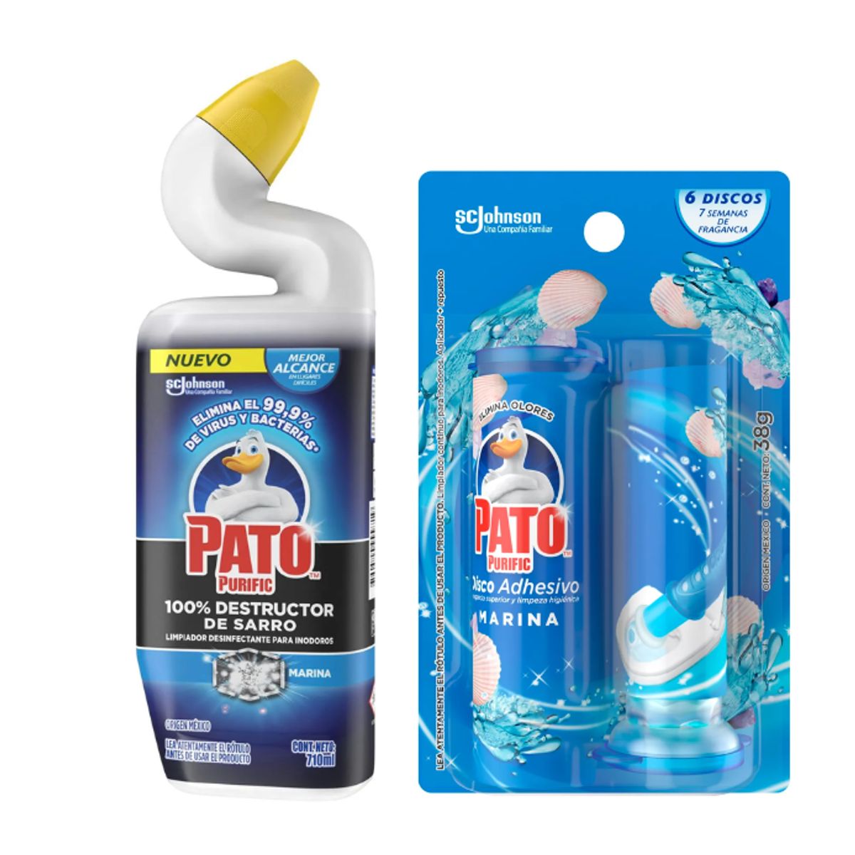 PATO PURIFIC - Pack Pato Gel & Discos Activos Marina