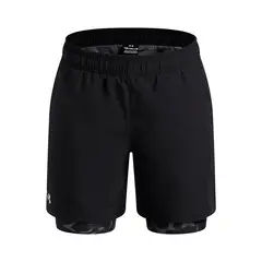 UNDER ARMOUR - Short UA Tech Woven 2 En 1 Negro Niño