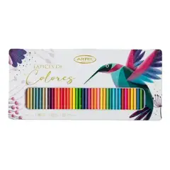 ARTEL - Estuche Metálico 48 Unidades De Lapices De Colores